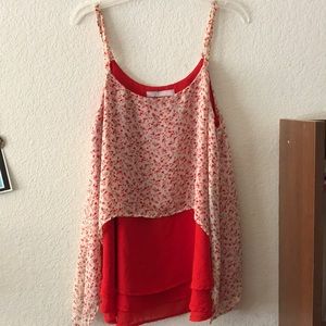 Flowy and floral blouse